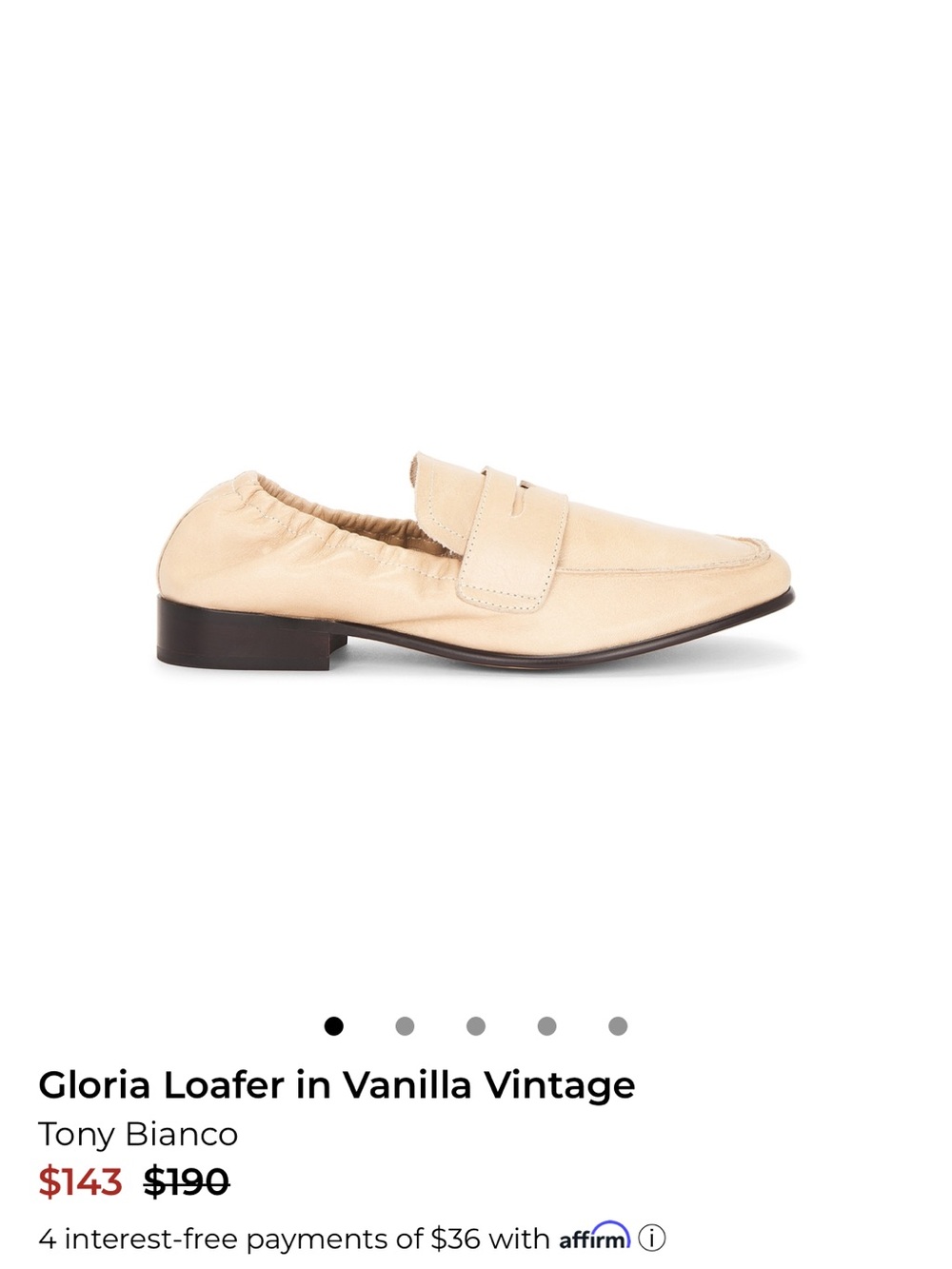 Women’s NWB Cream Slip-On Penny Loafers 6 - Picture 4 of 6